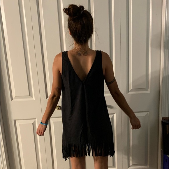 Hayden Faux Suede Dress - Picture 7 of 10